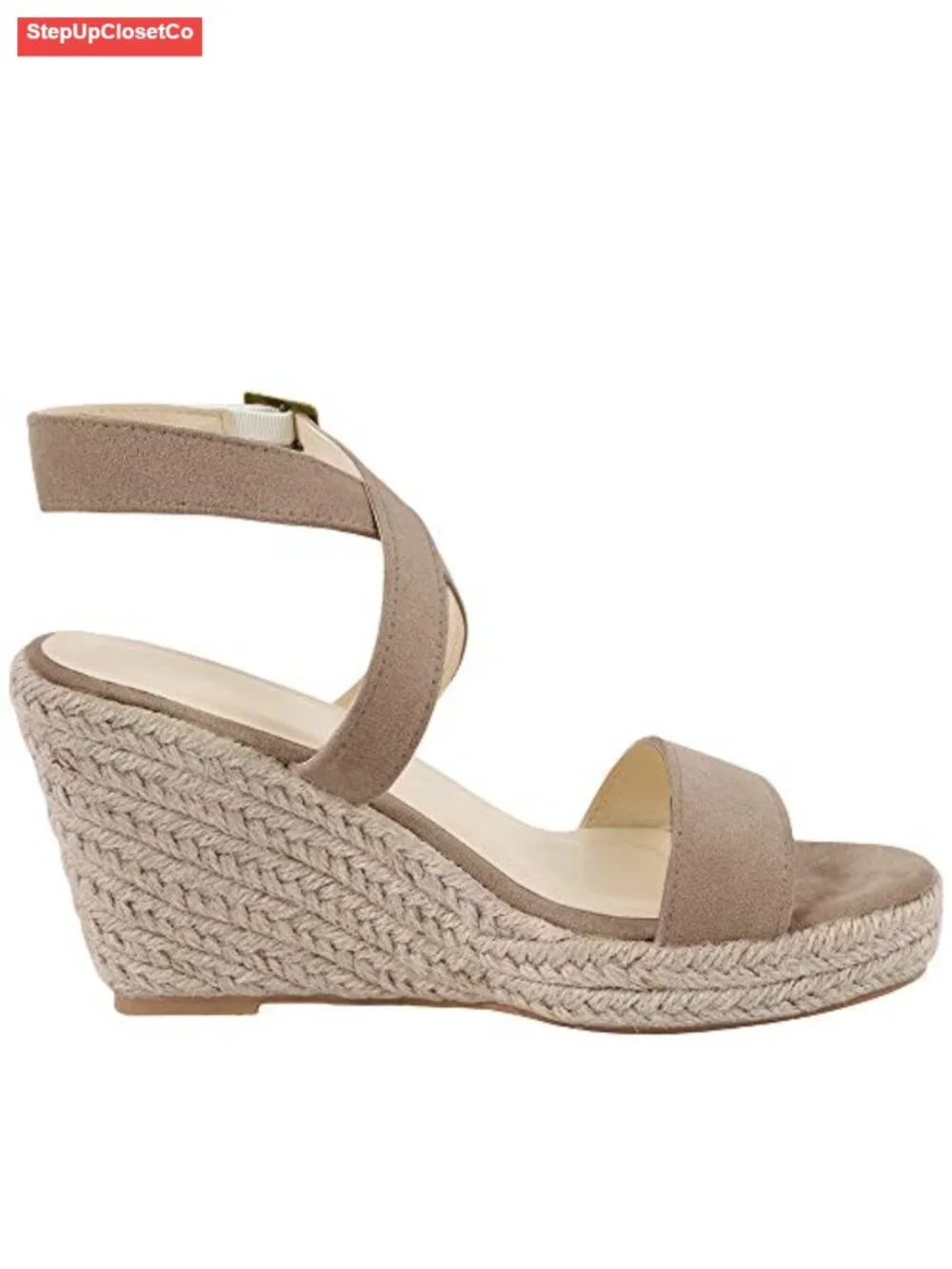 Wedge Platform Espadrille Sandals Ankle Strap Open Toe